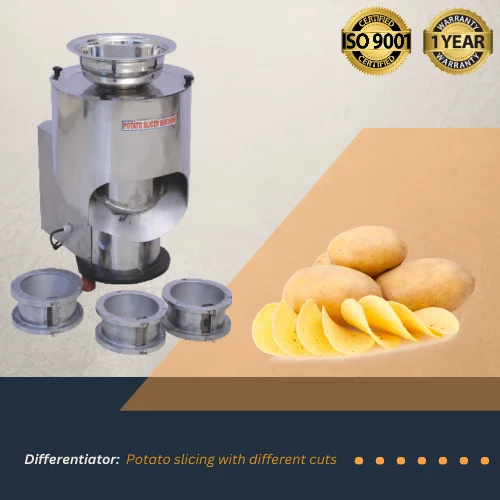 0.5 HP Potato Chips Machine