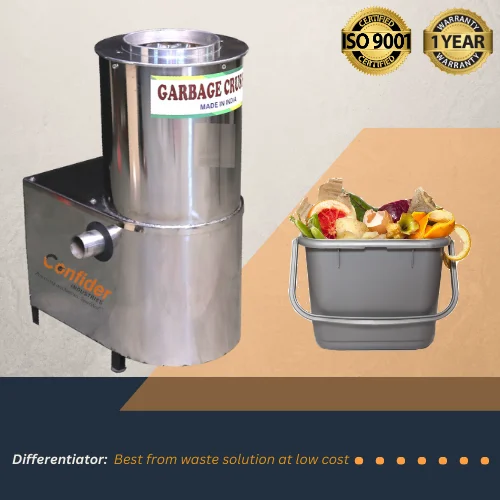 1 HP Garbage Crusher Machine