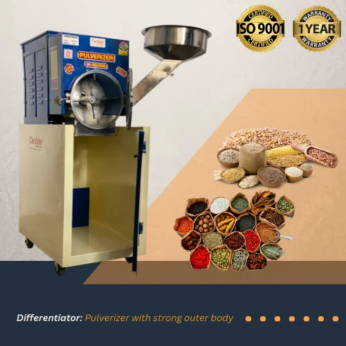 10 HP Double Stage Flour Mill Pulverizer With Cyclone