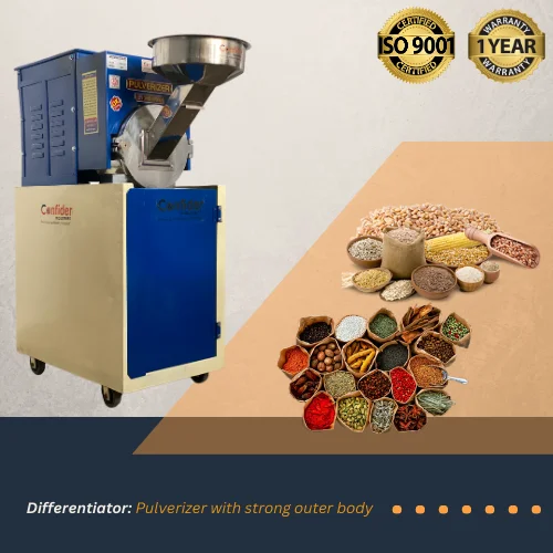 10 HP Double Stage Flour Mill Pulverizer